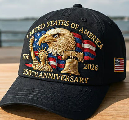 USA 250th Anniversary 3D Logo Baseball Cap Additional Image 8