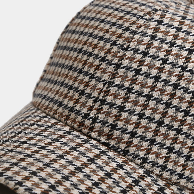 Houndstooth Baseball Cap: Korean Street Style Sun Hat Additional Image 8