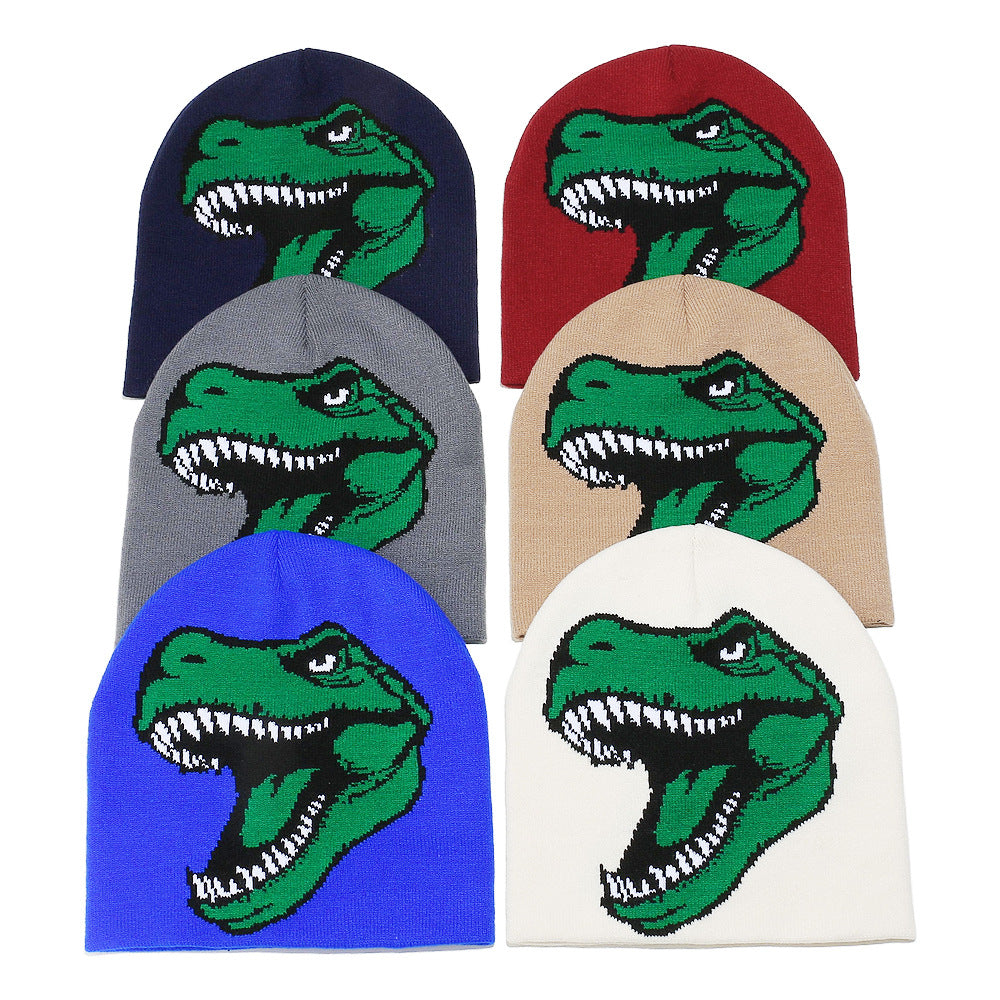 Cute Dinosaur Knit Beanie - Cozy Winter Hat Additional Image 8