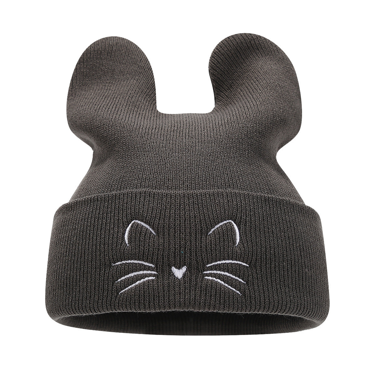 Cute Cat Ear Knit Beanie - College Style Additional Image 8