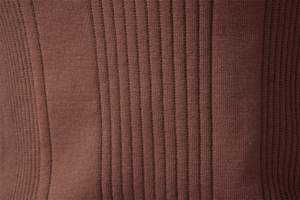 Men's Premium Half-Zip Knit Polo Sweater Additional Image 8