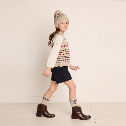 Girls' Cherry Wool Knit Hat - French Style Additional Image 8