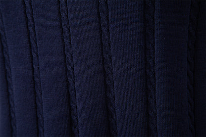 Men's V-Neck Cable Knit Vest: Smart Business Casual Additional Image 8