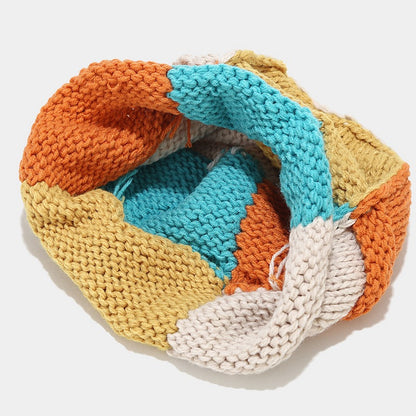 Japanese Knit Earflap Hat - Cozy Contrast Wool Additional Image 8