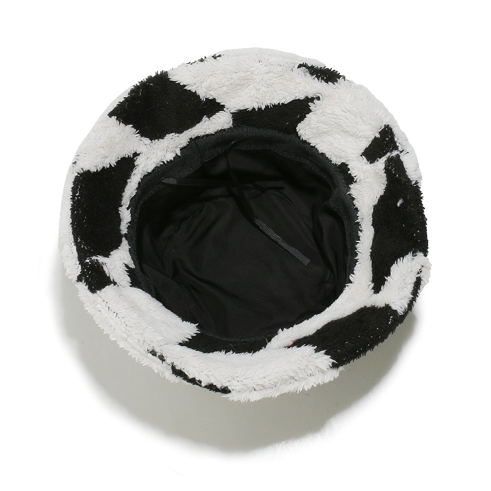 Boho Plush Fisherman Hat - Cozy Geometric Winter Style Additional Image 8