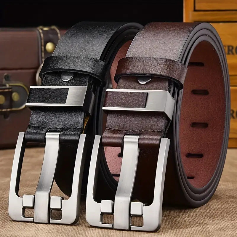 Men's Retro Pin Buckle Belt: Business Casual & Jeans Additional Image 8