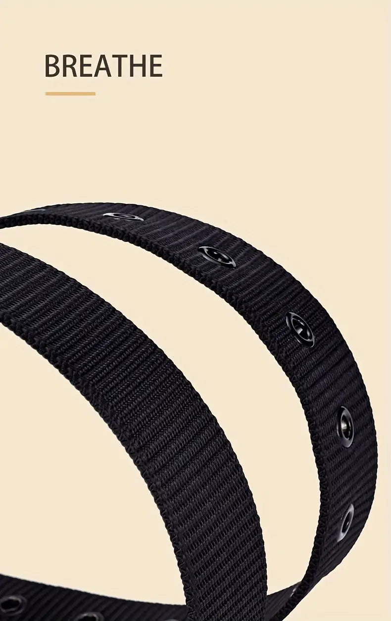Men's Tactical Canvas Belt - Durable Outdoor & Casual Additional Image 8