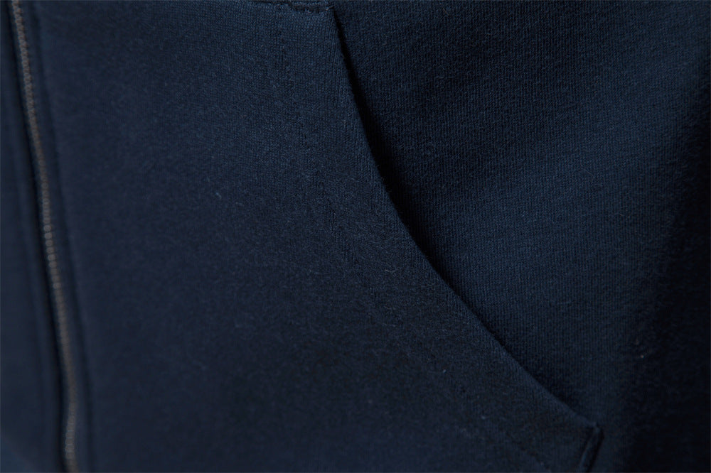 Men's Contrast Zip Stand Collar Sweater Additional Image 8