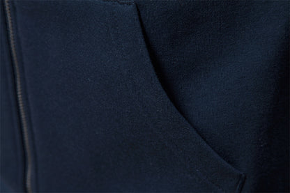 Men's Contrast Zip Stand Collar Sweater Additional Image 8