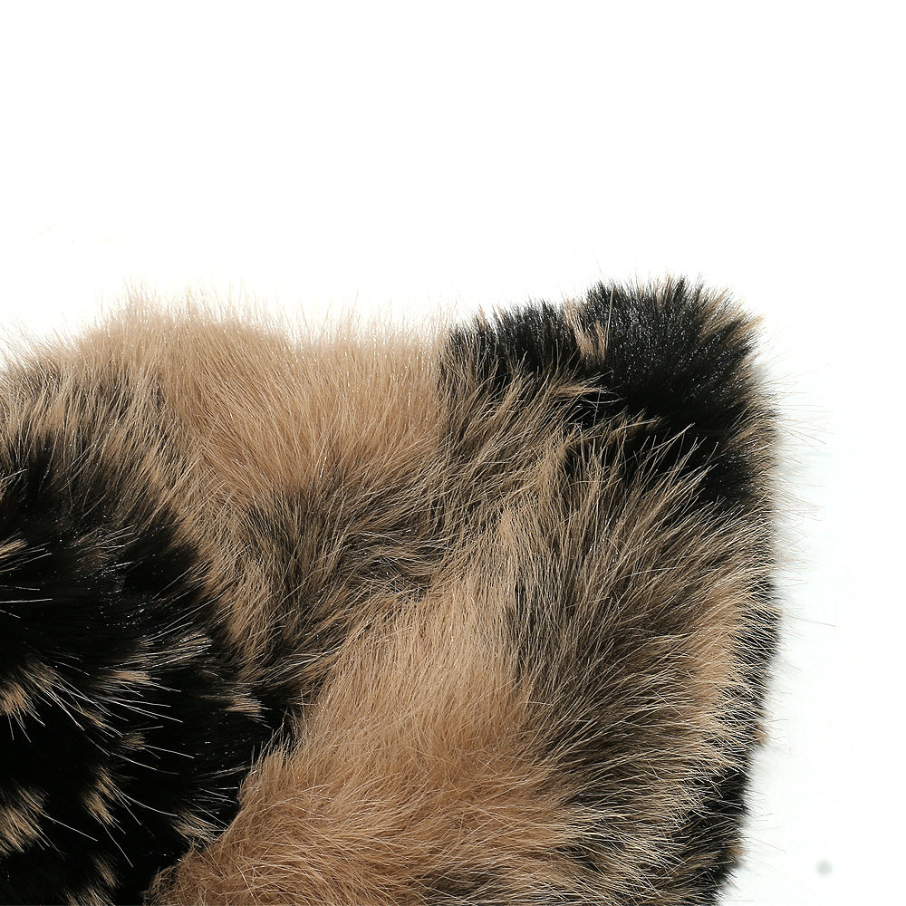 Gradient Faux Fur Bucket Hat - Cozy Winter Style Additional Image 8