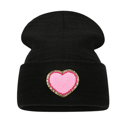 Chic Knitted Wool Hat with "Love" Label - Cozy & Stylish Additional Image 8