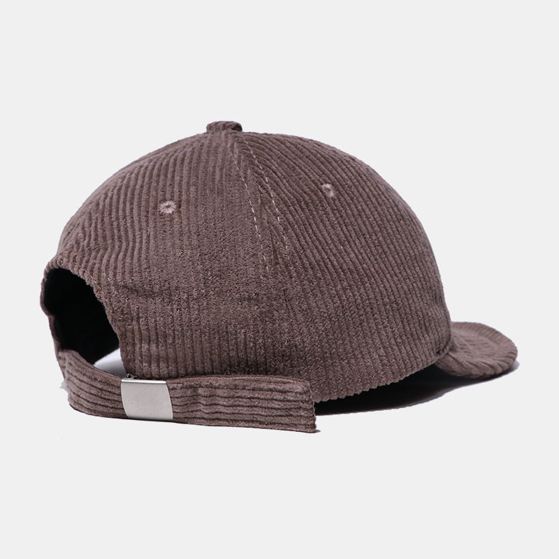 Retro Corduroy Baseball Cap - Soft Couple's Hat Additional Image 8