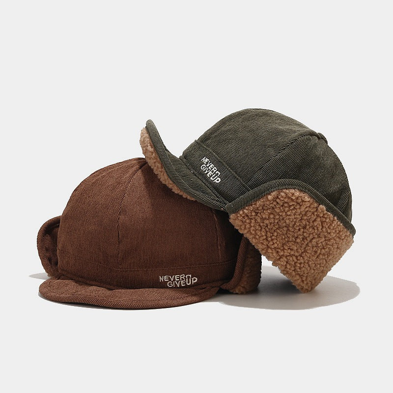 Warm Corduroy Earmuff Cap - Winter Style for All Additional Image 8