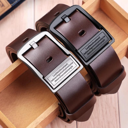 Retro Pin Buckle Belt for Men | Business & Casual Leather Additional Image 9