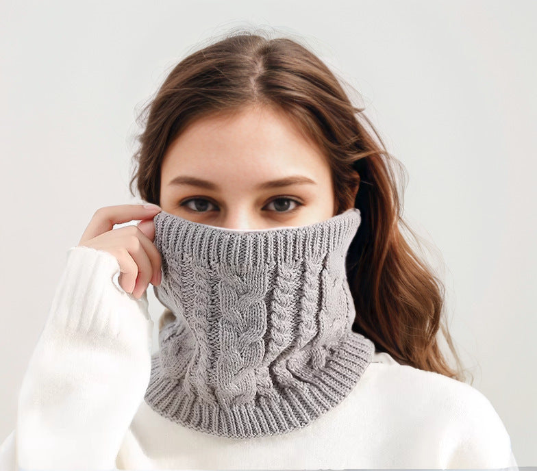 Cozy Fleece-Lined Cable Knit Neck Gaiter Additional Image 9