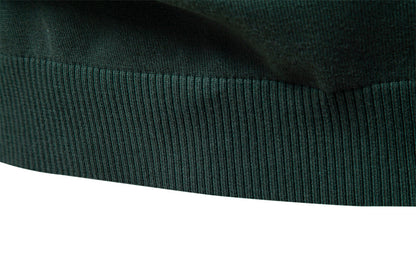 Men's Slim Fit Cotton Half-Zip Sweater Additional Image 9