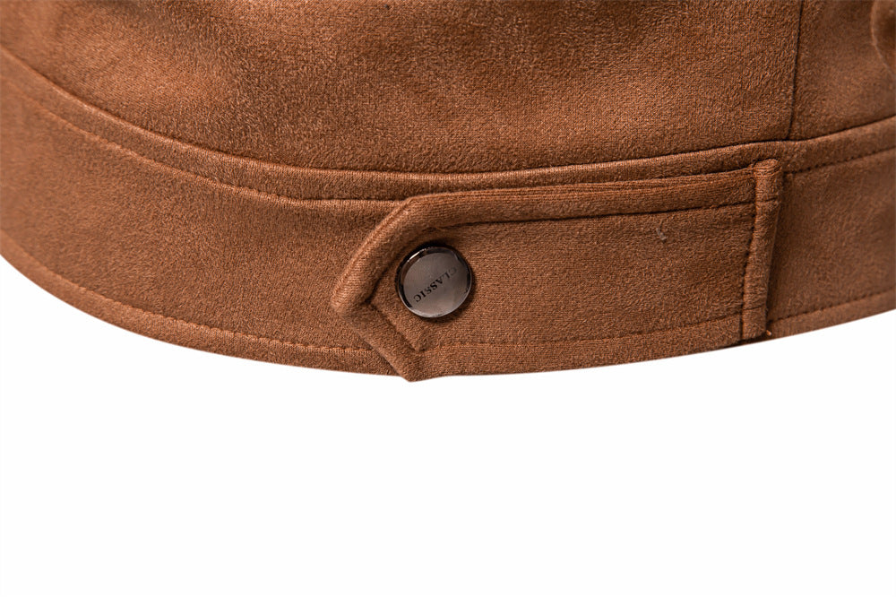 Men's Suede Lapel Jacket | Premium Outdoor Style Additional Image 9