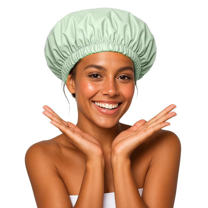 Waterproof Shower Cap - Reusable & Elastic Additional Image 9