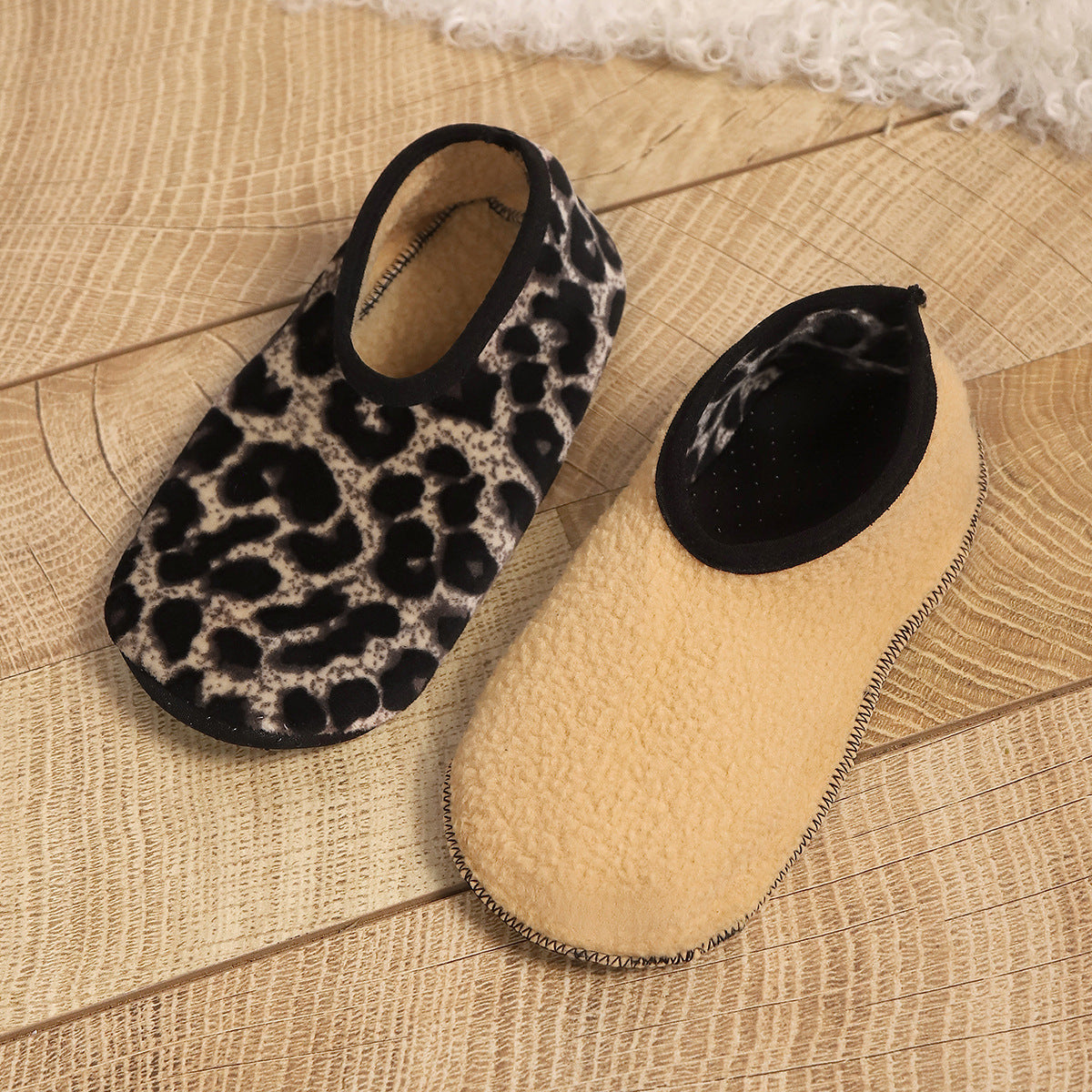 Leopard Print Cozy Floor Socks for Women Additional Image 9