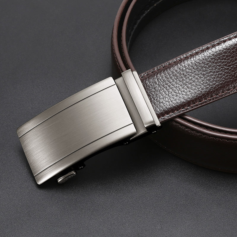 Men's Genuine Leather Automatic Belt Additional Image 9