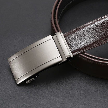Men's Genuine Leather Automatic Belt Additional Image 9