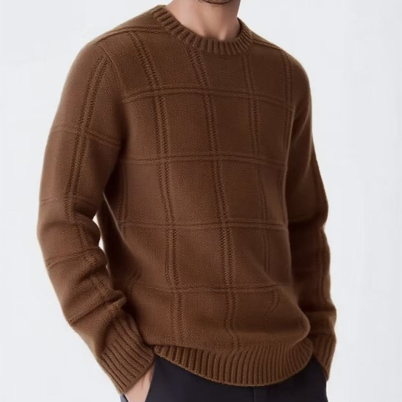 Men's Textured Knit Sweater: Casual Comfort Additional Image 9