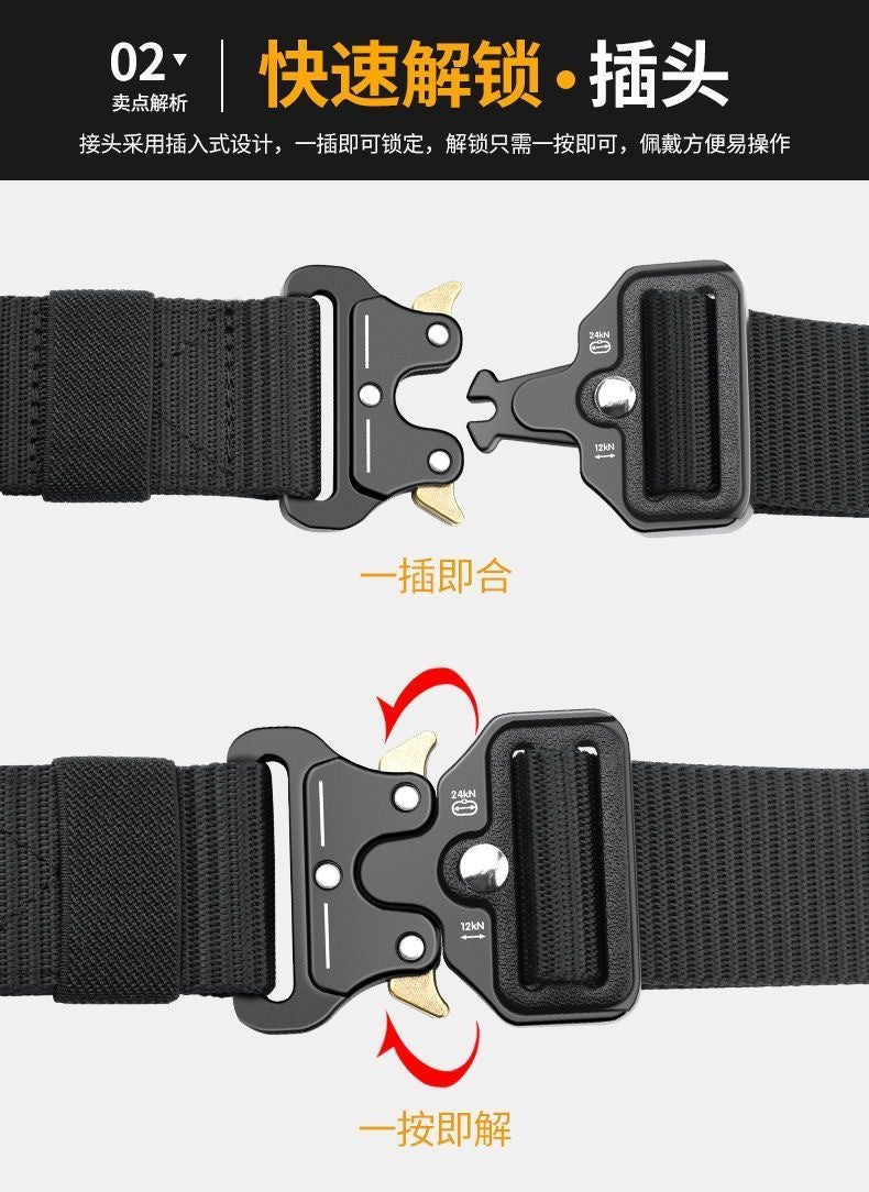 Cobra Tactical Belt: Rugged Nylon & Quick-Release Buckle Additional Image 9