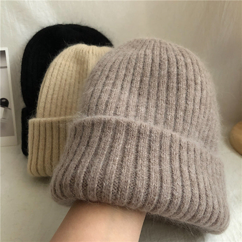 Cozy Rabbit Fur Knit Beanie - Warm Winter Hat Additional Image 9