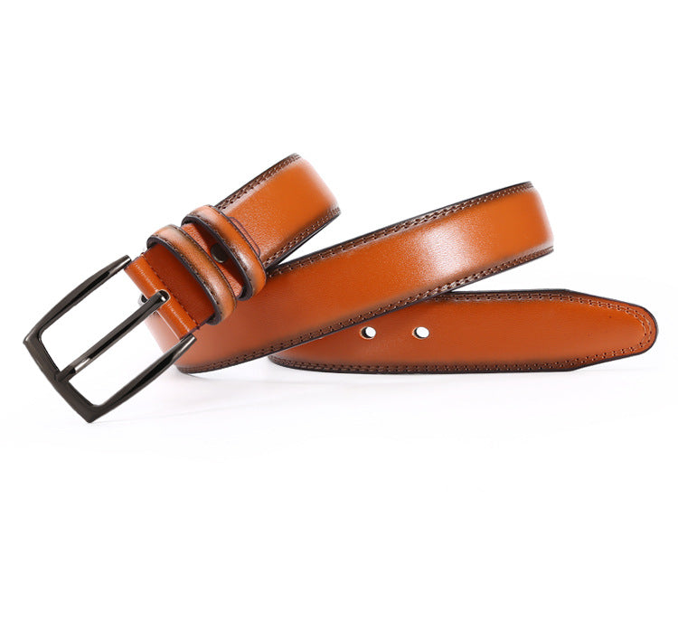 Men's Faux Leather Belt: Stylish Alloy Buckle Additional Image 9