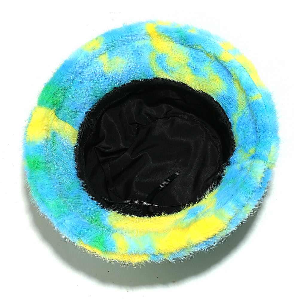 Tie-Dye Fur Fisherman Hat - Warm Ear Protection Additional Image 9