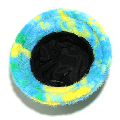 Tie-Dye Fur Fisherman Hat - Warm Ear Protection Additional Image 9