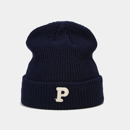 Chunky Knit P Beanie: Cozy & Chic Fall/Winter Hat Additional Image 9