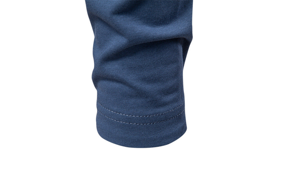 Men's Contrast Henley Long-Sleeve Tee Additional Image 9