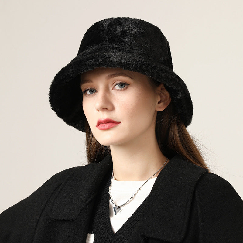 Cute Plush Bucket Hat - Korean Style Winter Warmth Additional Image 9