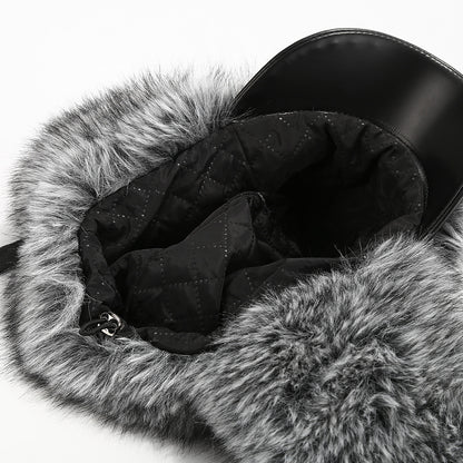 Luxury Leather Ushanka Hat - Women's Ski & Winter Style Additional Image 9
