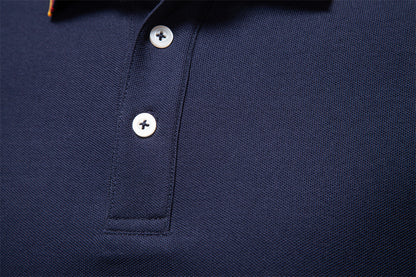 Men's Classic Fall Long-Sleeve Polo Shirt Additional Image 9