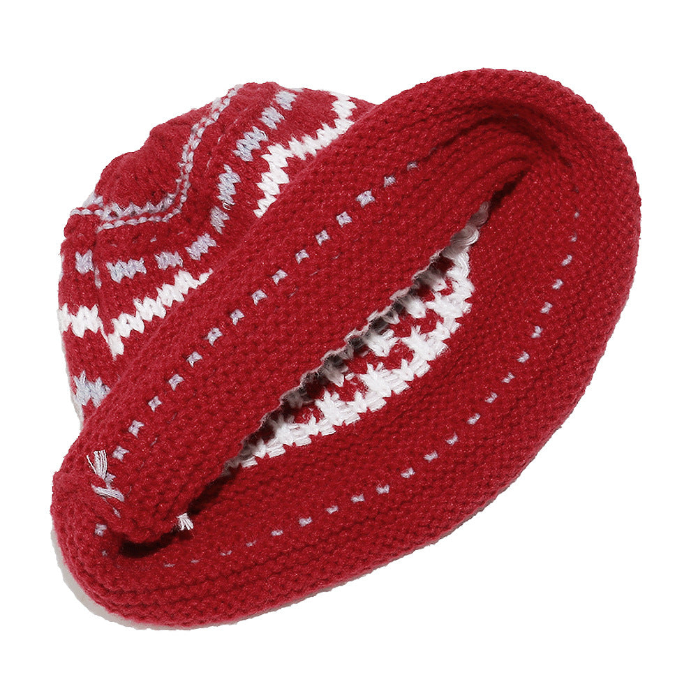 Bohemian Fair Isle Earflap Beanie - Cozy Knit Hat Additional Image 9