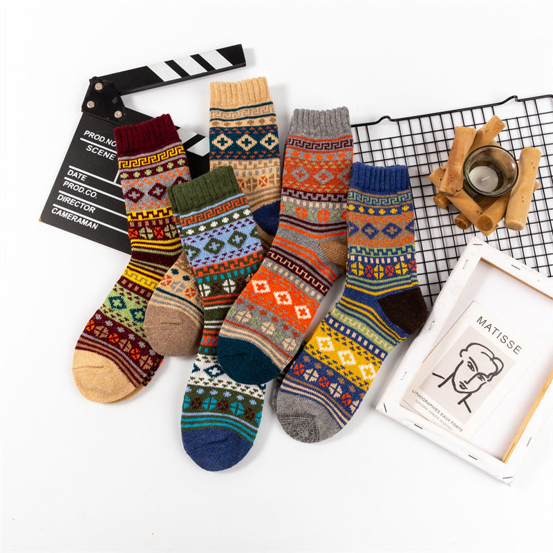 Cozy Rabbit Wool Blend Men's Mid-Tube Socks Additional Image 9