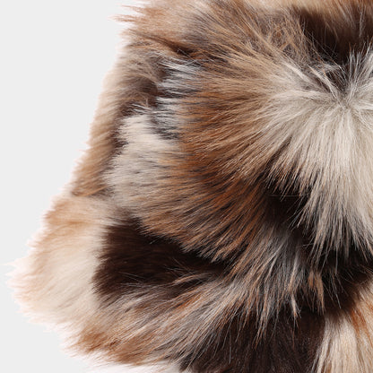 Chunky Faux Fur Bucket Hat - Cozy Winter Style Additional Image 9