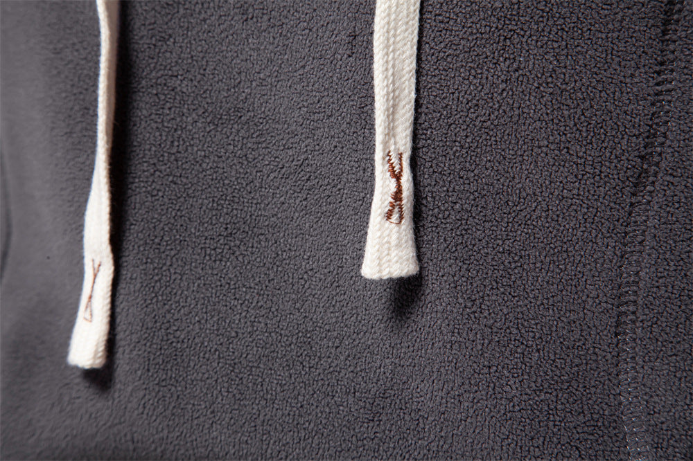 Men's Polar Fleece Hoodie: Ultimate Winter Warmth Additional Image 9