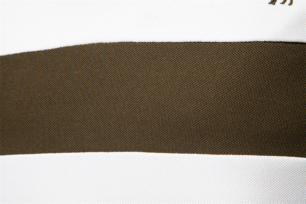 O Xiaolu Men's Embroidered V-Neck Polo Shirt Additional Image 9