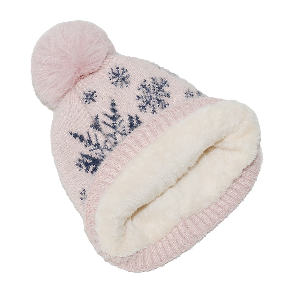 Cozy Snowflake Fleece-Lined Beanie for Women Additional Image 9