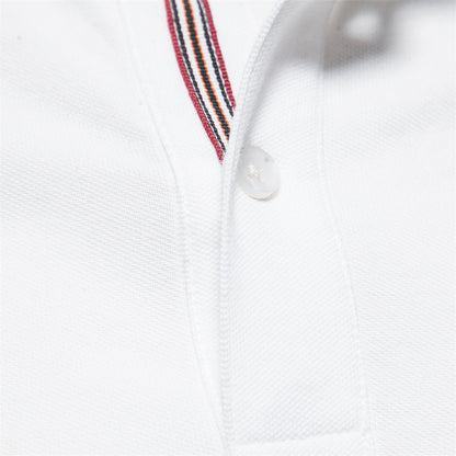 Embroidered Deer Lapel Polo Shirt - Premium Cotton Additional Image 9