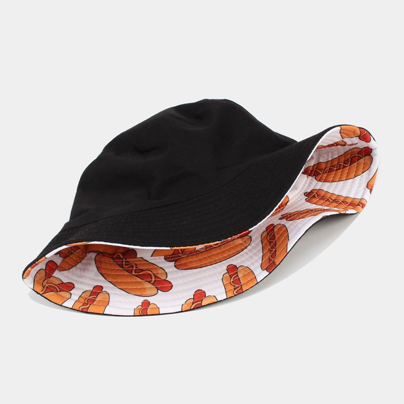 Hot Dog & Macaron Bucket Hats - Reversible Sun Protection Additional Image 9