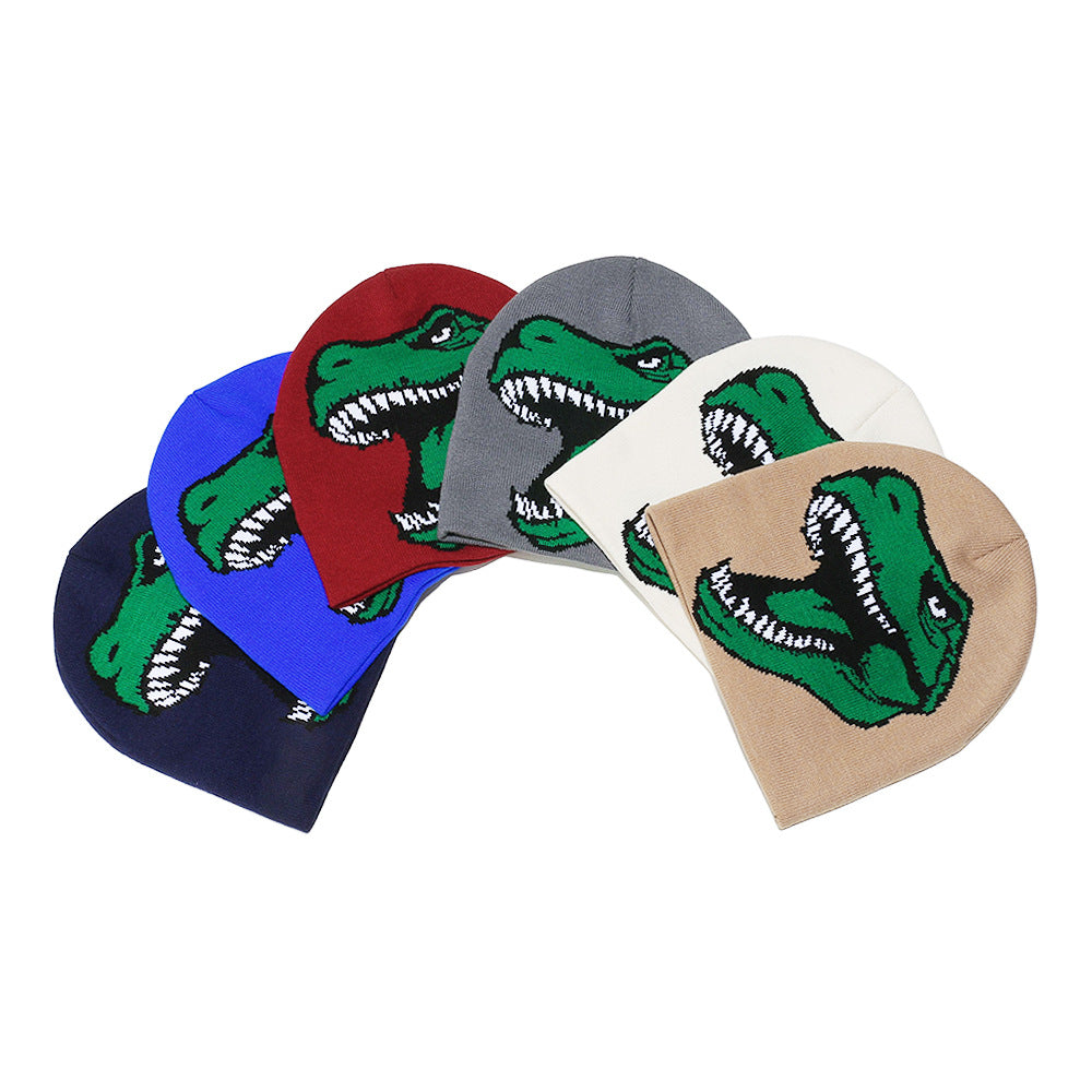 Cute Dinosaur Knit Beanie - Cozy Winter Hat Additional Image 9