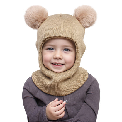 Kids Fleece Lined Earflap Hat & Scarf Set Additional Image 9