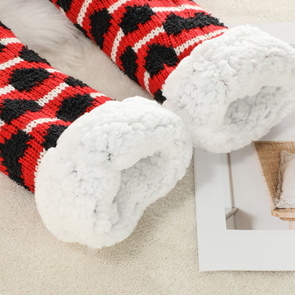 Cozy Velvet House Slippers: Warm Winter Floor Socks Additional Image 9