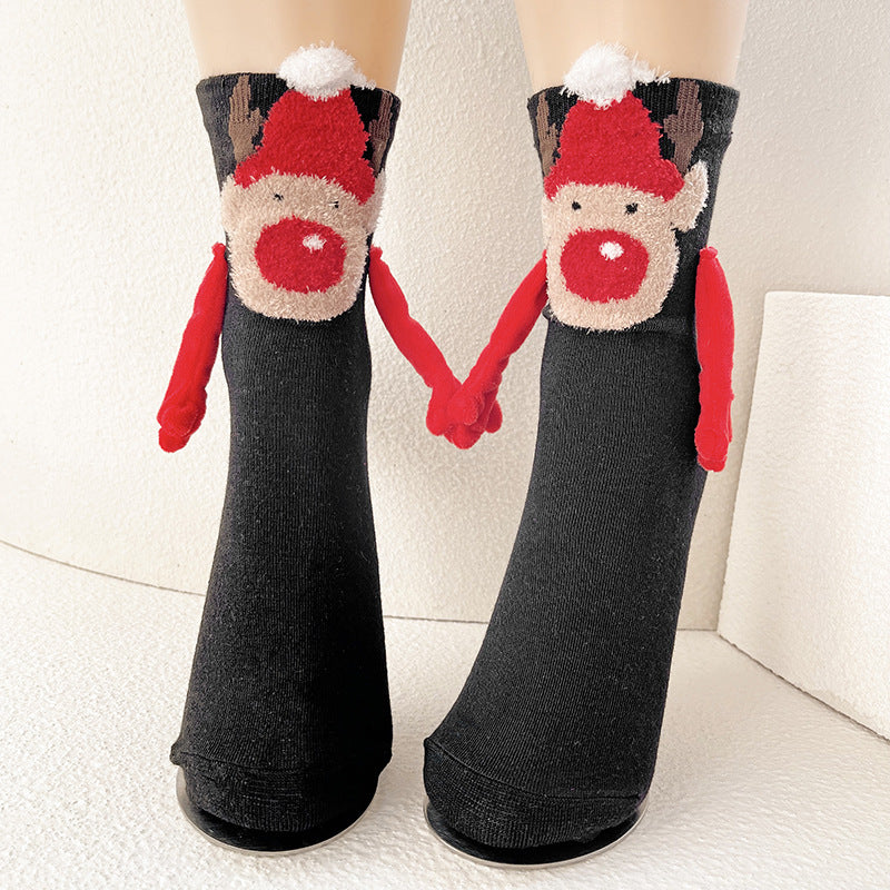Magnetic Couple Socks: Hold Hands Mid-Calf Additional Image 9