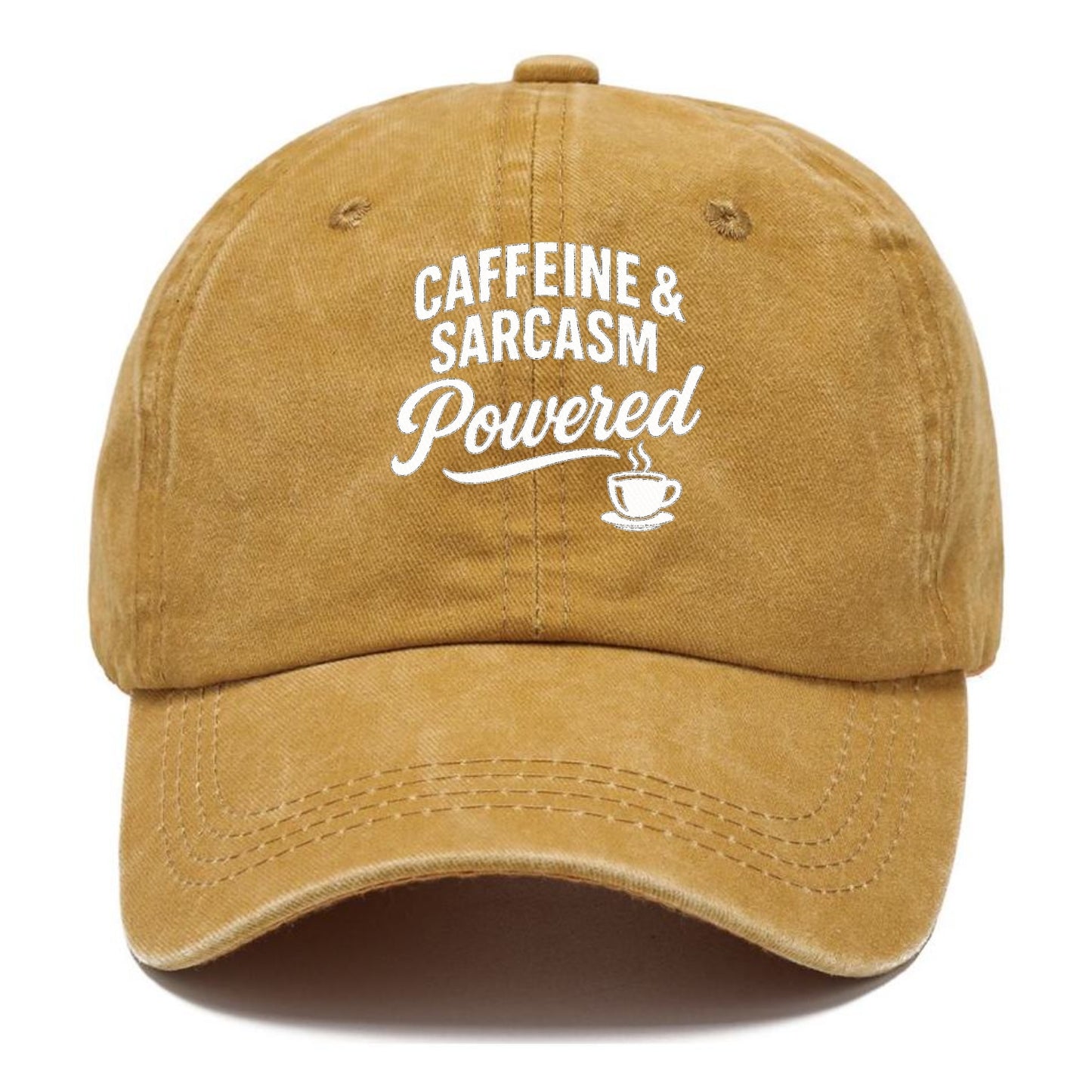 caffeine and sarcasm powered design Hat