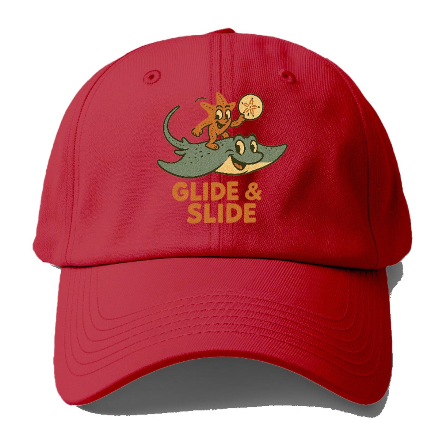 stingray-starfish-sand-dollar-glide-slide Hat